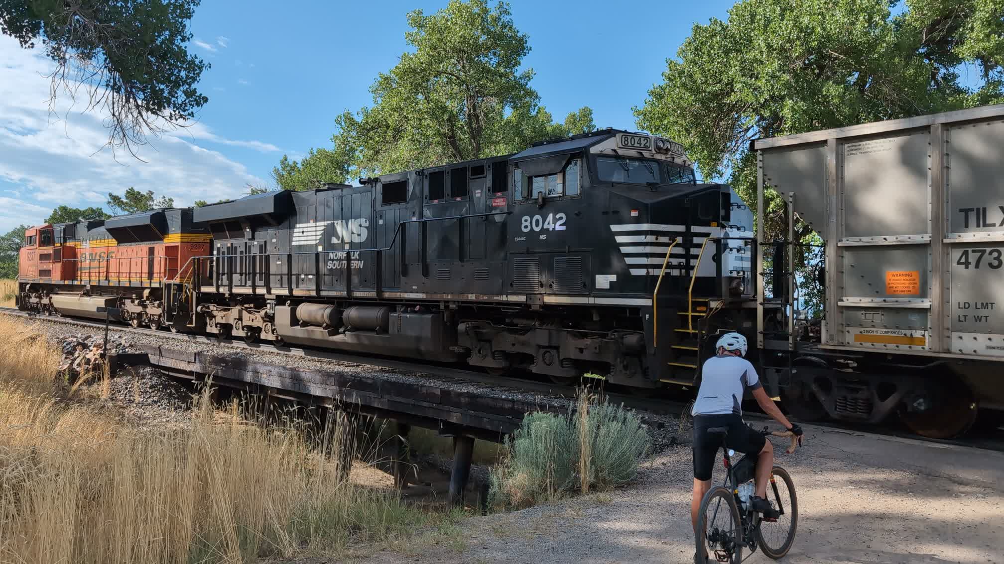 High Line Canal plus a train!